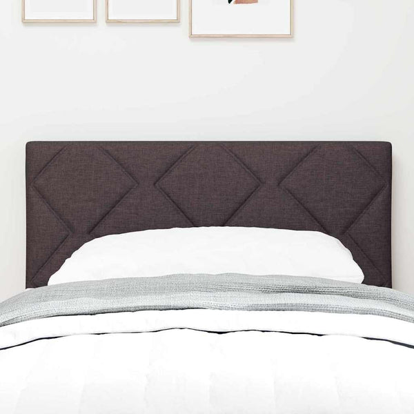 vidaXL LED Headboard Brown 80 cm Fabric