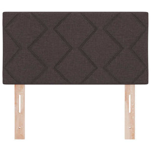vidaXL LED Headboard Brown 80 cm Fabric