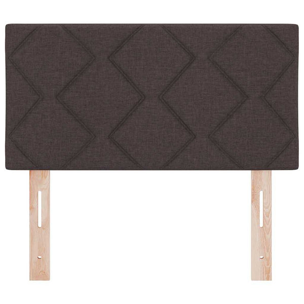 vidaXL LED Headboard Brown 80 cm Fabric