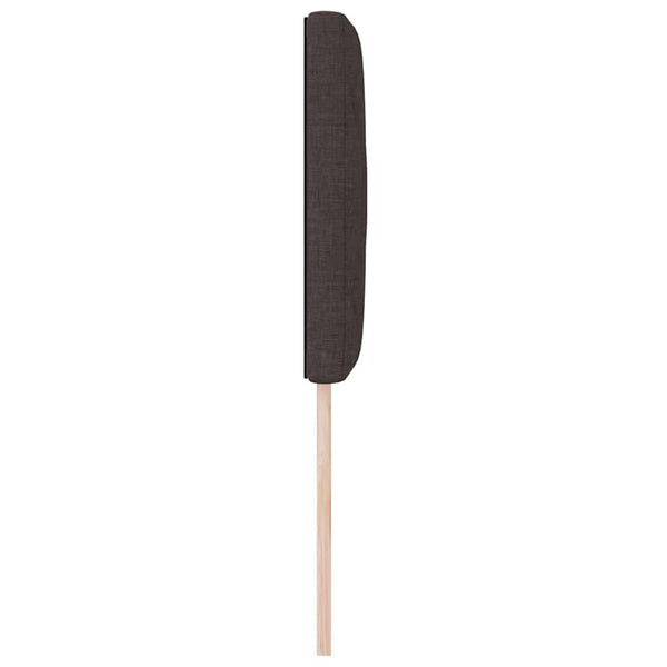 vidaXL LED Headboard Brown 80 cm Fabric