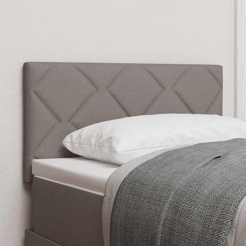 vidaXL LED Headboard Taupe 80 cm Fabric