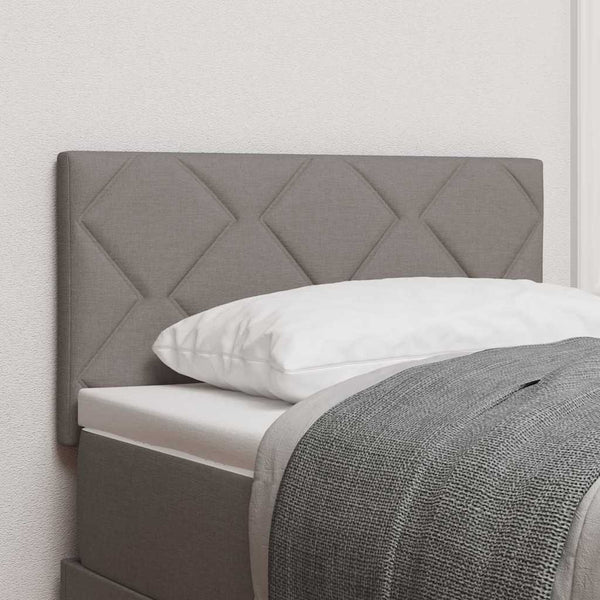 vidaXL LED Headboard Taupe 80 cm Fabric