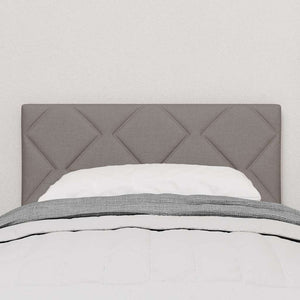 vidaXL LED Headboard Taupe 80 cm Fabric