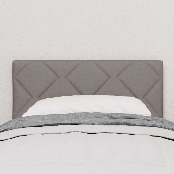 vidaXL LED Headboard Taupe 80 cm Fabric