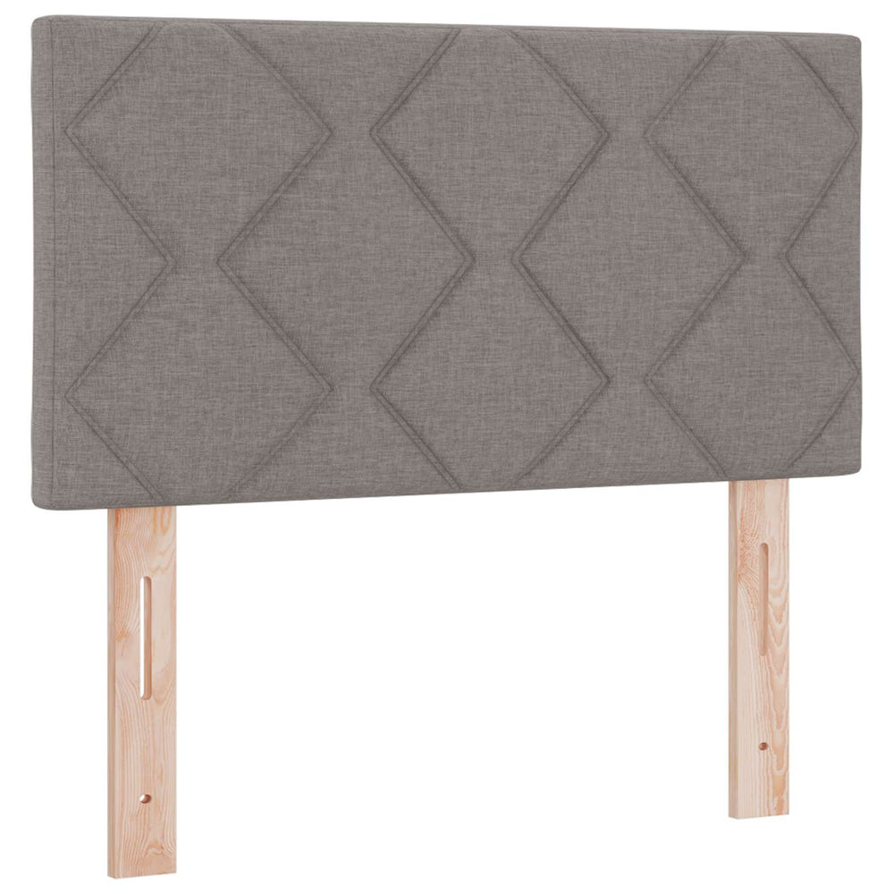 vidaXL LED Headboard Taupe 80 cm Fabric