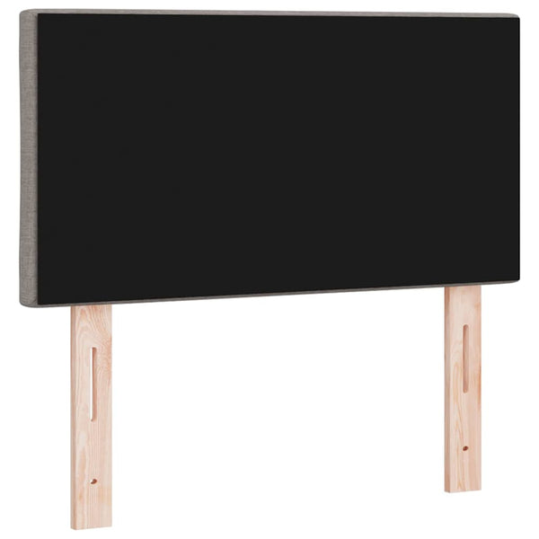vidaXL LED Headboard Taupe 80 cm Fabric
