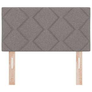vidaXL LED Headboard Taupe 80 cm Fabric