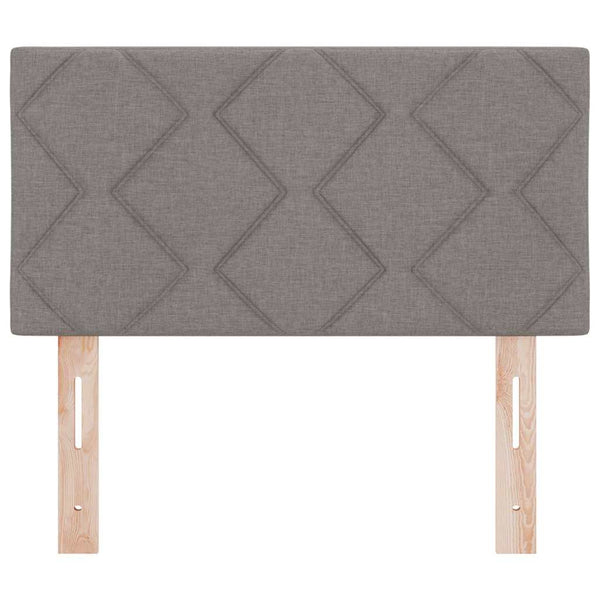 vidaXL LED Headboard Taupe 80 cm Fabric