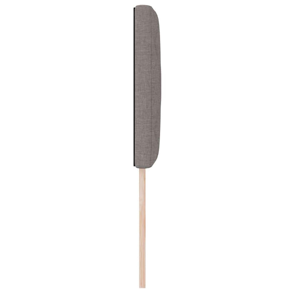 vidaXL LED Headboard Taupe 80 cm Fabric