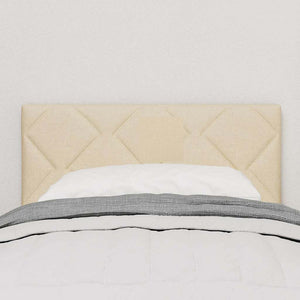 vidaXL LED Headboard Cream 80 cm Fabric