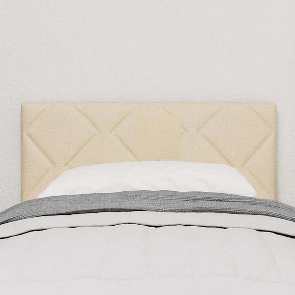 vidaXL LED Headboard Cream 80 cm Fabric