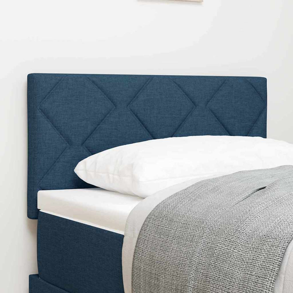 vidaXL LED Headboard Blue 80 cm Fabric