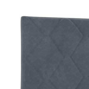 vidaXL LED Headboard Dark Grey 80 cm Velvet