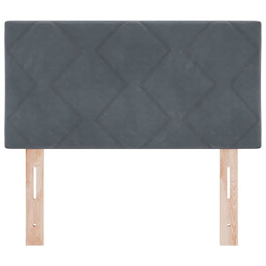 vidaXL LED Headboard Dark Grey 80 cm Velvet