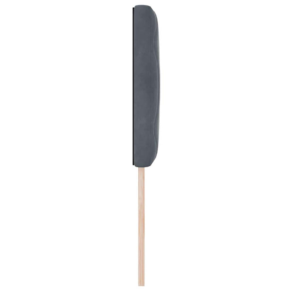 vidaXL LED Headboard Dark Grey 80 cm Velvet