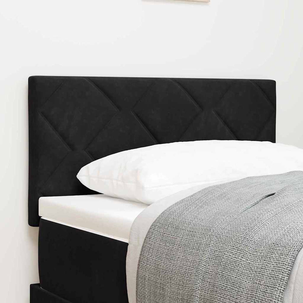 vidaXL LED Headboard Black 80 cm Velvet