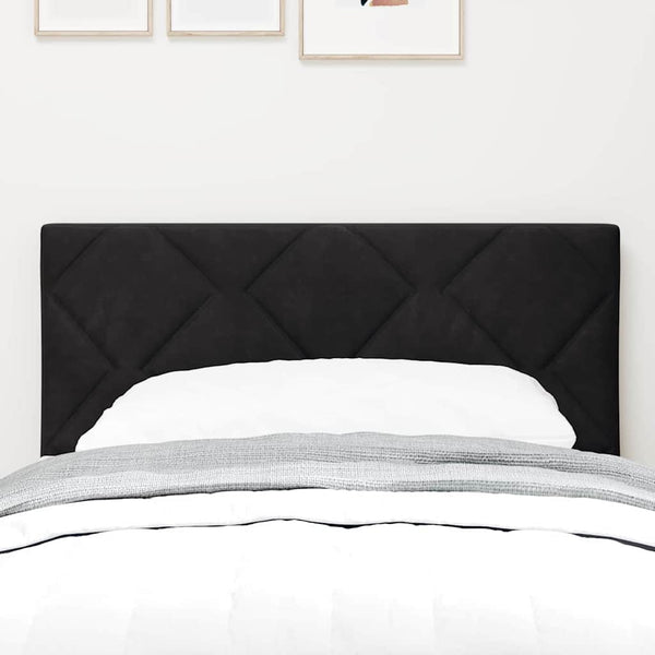 vidaXL LED Headboard Black 80 cm Velvet