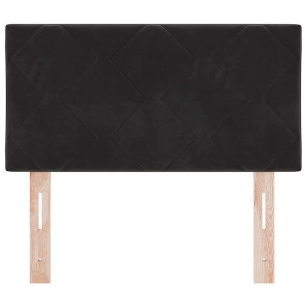 vidaXL LED Headboard Black 80 cm Velvet