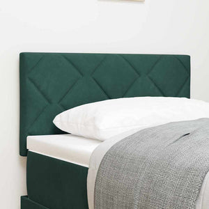 vidaXL LED Headboard Dark Green 80 cm Velvet