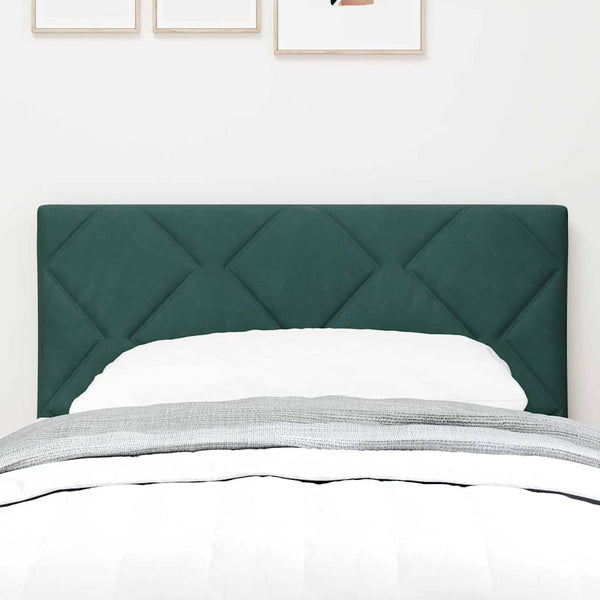vidaXL LED Headboard Dark Green 80 cm Velvet