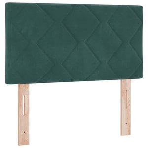 vidaXL LED Headboard Dark Green 80 cm Velvet