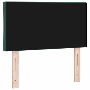 vidaXL LED Headboard Dark Green 80 cm Velvet