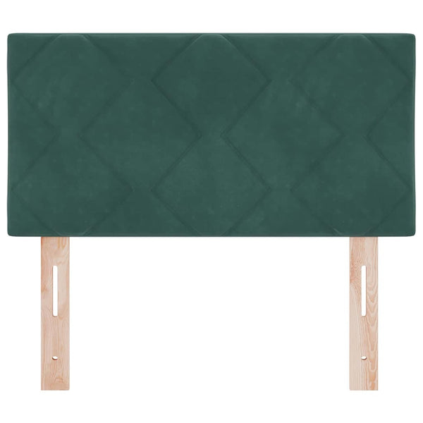 vidaXL LED Headboard Dark Green 80 cm Velvet
