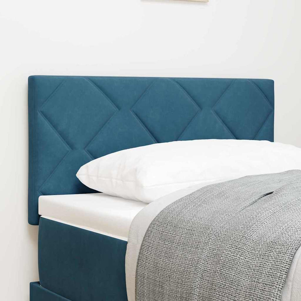 vidaXL LED Headboard Dark Blue 80 cm Velvet