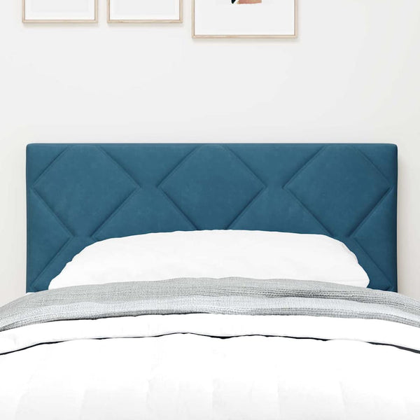 vidaXL LED Headboard Dark Blue 80 cm Velvet