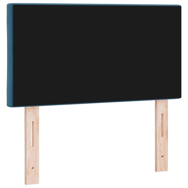 vidaXL LED Headboard Dark Blue 80 cm Velvet