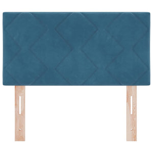 vidaXL LED Headboard Dark Blue 80 cm Velvet