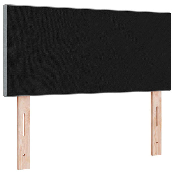 vidaXL LED Headboard Light Gray 90 cm Fabric