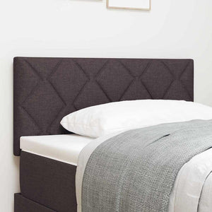 vidaXL LED Headboard Brown 90 cm Fabric