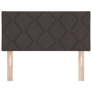 vidaXL LED Headboard Brown 90 cm Fabric