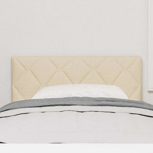 vidaXL LED Headboard Cream 90 cm Fabric