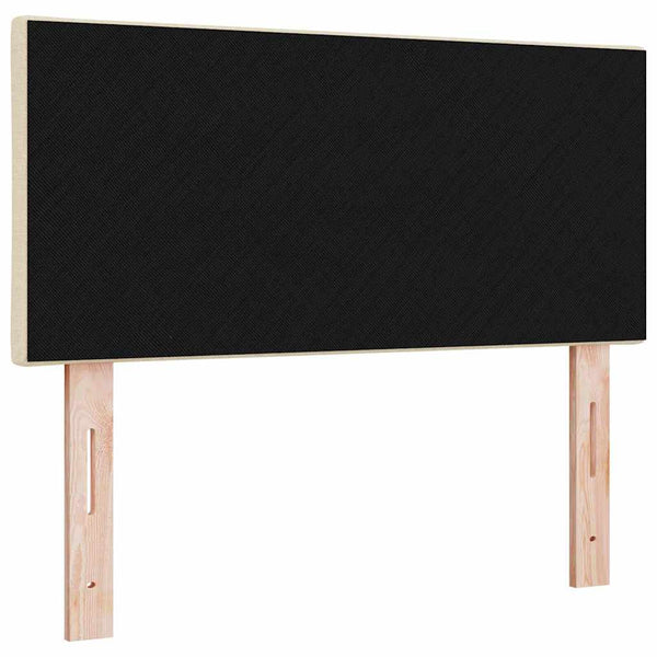 vidaXL LED Headboard Cream 90 cm Fabric