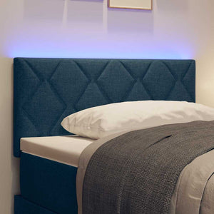 vidaXL LED Headboard Blue 90 cm Fabric