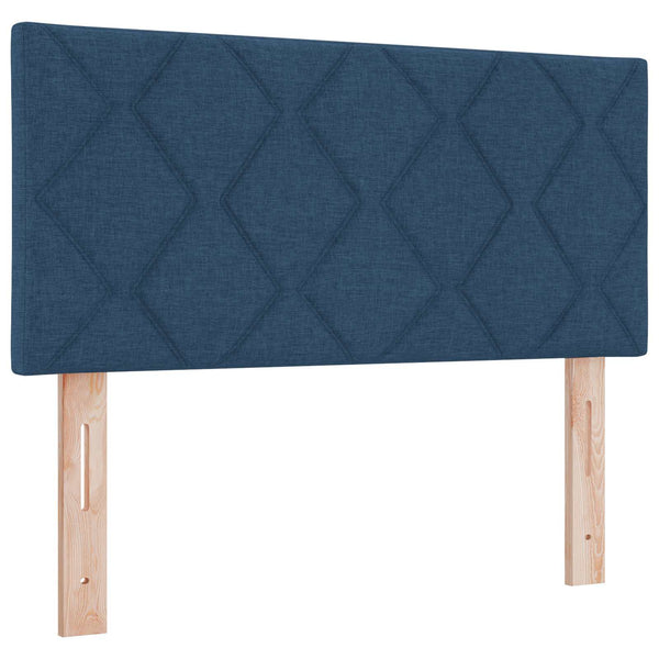 vidaXL LED Headboard Blue 90 cm Fabric