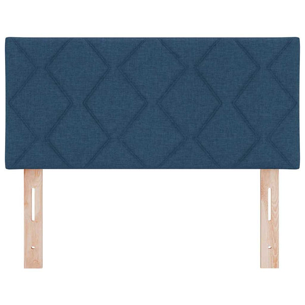 vidaXL LED Headboard Blue 90 cm Fabric