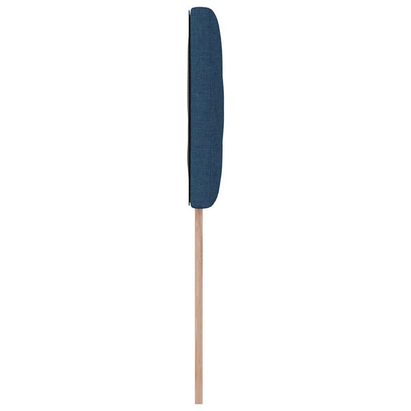 vidaXL LED Headboard Blue 90 cm Fabric