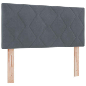 vidaXL LED Headboard Dark Grey 90 cm Velvet
