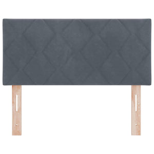 vidaXL LED Headboard Dark Grey 90 cm Velvet