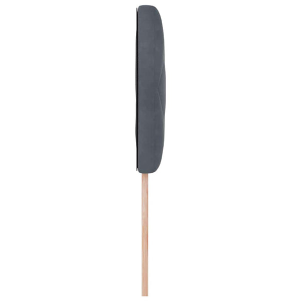 vidaXL LED Headboard Dark Grey 90 cm Velvet