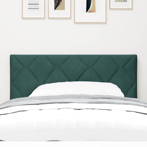 vidaXL LED Headboard Dark Green 90 cm Velvet