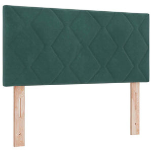 vidaXL LED Headboard Dark Green 90 cm Velvet