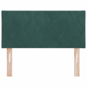 vidaXL LED Headboard Dark Green 90 cm Velvet