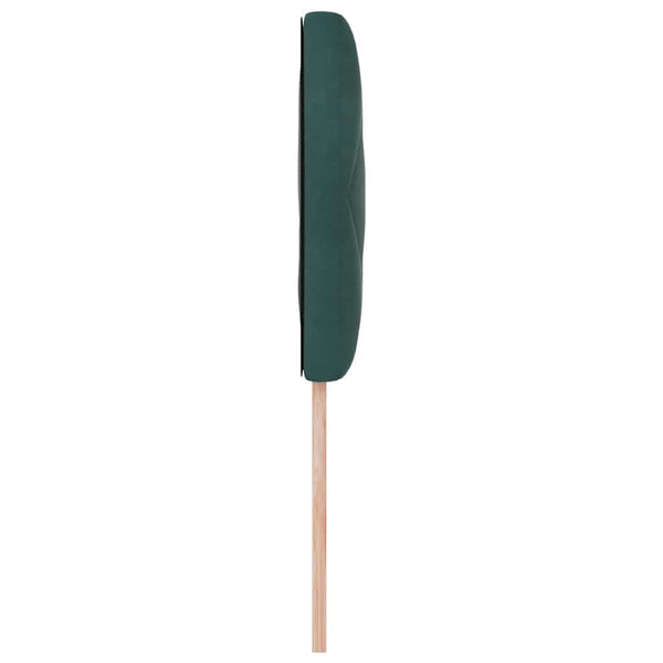 vidaXL LED Headboard Dark Green 90 cm Velvet