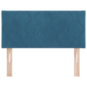 vidaXL LED Headboard Dark Blue 90 cm Velvet