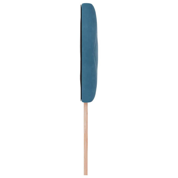 vidaXL LED Headboard Dark Blue 90 cm Velvet