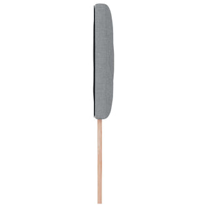 vidaXL LED Headboard Light Grey 100 cm Fabric